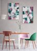 Dynamic Rhythm (Diptych) | Oil And Acrylic Painting in Paintings by Simona Gocan. Item made of canvas with synthetic