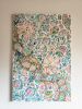 Dance Like a Peacock - Large Watercolor Mosaic on Canvas | Mixed Media by Apoorva Kasaraneni. Item made of canvas