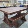 The Rae Dining Table | Tables by Lumber2Love. Item made of oak wood works with mid century modern & contemporary style