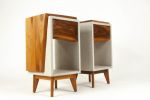 Classic Edge Light | Nightstand in Storage by Curly Woods. Item made of oak wood with concrete works with modern style