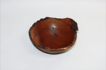 Natural‑Edge Pearwood Bowl | Decorative Bowl in Decorative Objects by Holzkunst Samuel Meisinger. Item composed of wood in minimalism or art deco style
