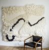 Abstract Japandi fiber art. | Macrame Wall Hanging in Wall Hangings by Camille McMurry. Item composed of wool compatible with minimalism and contemporary style