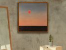 Horizons of Heaven #4 (Sun on Dusk Horizon) | Oil And Acrylic Painting in Paintings by Andrew Martin Miller. Item made of canvas with synthetic works with minimalism style
