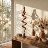 Custom Boho Fiber Art Sculpture | Sculptures by Sarmal Design. Item made of cotton with metal works with boho & eclectic & maximalism style