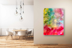 'Rainbow' | Paintings by Christina Twomey Art + Design. Item made of birch wood works with minimalism & contemporary style