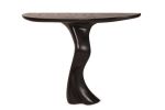 Haya Console Table, Solid Wood, Ebony Stained, Wall Mounted | Tables by Amorph. Item composed of wood