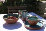 Red Clay Deep Serving Bowl | Serveware by Tina Fossella Pottery. Item made of stoneware