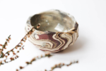 Ceramic Marble Dish | Decorative Bowl in Decorative Objects by Emporium Julium Ceramics by Julija Pustovrh | Private Residence in Edinburgh. Item made of ceramic