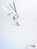 Golden Planets Kinetic Sculpture | Wall Sculpture in Wall Hangings by Eli Altanova. Item composed of wood and brass