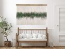 Interior wall hanging ZORKE 27 | Tapestry in Wall Hangings by Olivia Fiber Art. Item made of wood with wool works with country & farmhouse & coastal style