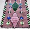 Vintage Moroccan rug, colorful Berber rug, 2.95/7.48 | Runner Rug in Rugs by Marrakesh Decor. Item composed of wool in boho or mid century modern style