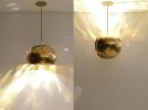 Large Iris Pendant : 13" | Pendants by lightexture | Patisserie Chanson in New York. Item made of brass