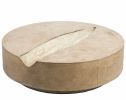 Customizable Botanical Concrete Coffee Tables with Leaf | Tables by Holmes Wilson Furniture. Item made of concrete