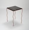 Forma Prima – Noir Spazzolato e Rame side table | Tables by DFdesignLab - Nicola Di Froscia. Item made of copper & marble compatible with contemporary and modern style
