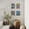 Early Winter Sunset, Winter series No. 1 | Wall Sculpture in Wall Hangings by Gila Mosaics Studio. Item composed of wood and ceramic in contemporary or modern style