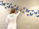 Butterfly | Murals by 2 Sisters | Eforea Spa in West End. Item composed of concrete