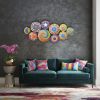 Set of 10 Colourful African Wall Plates | Decorative Plate in Decorative Objects by Sarmal Design. Item composed of fiber in boho or minimalism style