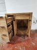 Custom Single Sink Vanity | Countertop in Furniture by Limitless Woodworking. Item composed of maple wood compatible with mid century modern and contemporary style