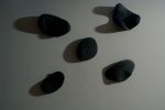 Wood Wall Sculptures black | Sculptures by Ivars Design. Item composed of wood in minimalism or contemporary style