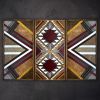 ''Aztec Trio Burgundy'' Wood Wall Art | Mixed Media by Skal Collective. Item composed of wood