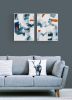 Night and Day (Diptych) *SOLD | Oil And Acrylic Painting in Paintings by Simona Gocan. Item made of canvas with synthetic