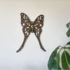 Luna moth wood wall art, celestial boho wall hanging | Wall Sculpture in Wall Hangings by Studio Wildflower. Item made of walnut compatible with boho and country & farmhouse style