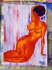 Colours of sensuality 6, Colores de Sensualidad 6 | Oil And Acrylic Painting in Paintings by Elena Parau. Item composed of paper in minimalism or contemporary style