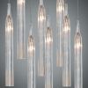 20 Hand-Blown Glass Pendants Glass Prism Shape Chandelier | Pendants by Galilee Lighting. Item composed of metal and glass in modern style