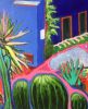 Le jardin de Frida | Mixed Media by Marielle Robichaud. Item composed of wood and synthetic
