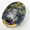 Bouquet in Amphora Vase | Wall Sculpture in Wall Hangings by Studio DeSimoneWayland. Item composed of canvas and ceramic in boho or art deco style
