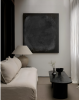 INSIDE OUT · Shades of Charcoal Gray | INSIDE OUT Collection | Wall Sculpture in Wall Hangings by Sizmari. Item made of fiber works with minimalism & contemporary style