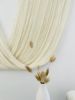 Maree Natural Wool Color | Macrame Wall Hanging in Wall Hangings by Olivia Fiber Art. Item composed of wood and wool in japandi or mediterranean style