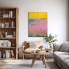 Flamingo Coast | Prints in Paintings by Victoria Primicias. Item made of canvas compatible with minimalism and contemporary style