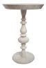 Pushpa Bone End Table  or Pedestal | Tables by FARRAGO DESIGN INC. Item works with contemporary & mediterranean style