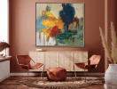 Terrain XIII | Oil And Acrylic Painting in Paintings by Elisa Gomez Art. Item composed of canvas in contemporary or modern style