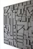Mosaic Wood Art, Modern Wood Art, Large Wood WallArt | Mixed Media in Paintings by Blank Space Studios. Item composed of oak wood compatible with mid century modern and art deco style