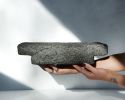Extra Large Concrete Riser in Textured Stone Grey Concrete | Sculptures by Carolyn Powers Designs. Item composed of concrete compatible with minimalism and contemporary style