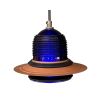 Runway Light Pendant Cobalt Blue LED | Pendants by RailroadWare Lighting Hardware & Gifts. Item made of glass compatible with country & farmhouse and eclectic & maximalism style