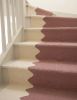 Handwoven Rose & Ivory Woolen Runner Rug | Rugs by Evergreen Carpets. Item composed of wool in boho or minimalism style