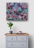 FANTASY GARDEN - original floral painting | Oil And Acrylic Painting in Paintings by Marinela Puscasu. Item composed of canvas in contemporary or country & farmhouse style