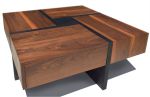 Walnut 4 drawer coffee table | Tables by Abodeacious. Item made of walnut