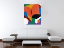 Accept | Oil And Acrylic Painting in Paintings by Kotaro Machiyama. Item composed of canvas compatible with japandi and art deco style