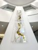 Custom Large-scale Painting on Plexiglass | Mixed Media in Paintings by Julie Pelaez Studios | Research Park Place Building 5 in Austin. Item composed of glass in contemporary or industrial style