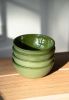 Handmade Porcelain Bowl. Green | Dinnerware by Creating Comfort Lab. Item made of ceramic