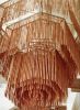 Bamboo Lagrimas Chandelier - Hotel Montemar | Chandeliers by Alette Simmons-Jimenez | Hotel Montemar in Puerto Plata. Item made of bamboo