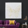 butterflie of love | Oil And Acrylic Painting in Paintings by Virginie SCHROEDER. Item composed of canvas & synthetic compatible with minimalism and contemporary style