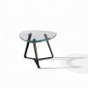 Mo Glass Coffee Table with Steel Structure | Tables by GREYGE. Item composed of walnut and marble in contemporary or modern style