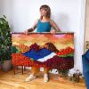 Woven Landscape | Macrame Wall Hanging in Wall Hangings by Nova Mercury Design. Item made of fabric with fiber