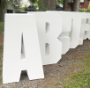 3D Wood Letters for Events. 3ft, 5ft, Custom | Art & Wall Decor by Basemeant WRX | The Highlawn in West Orange. Item made of wood works with contemporary style