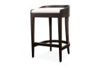 Exotic Wood Counter Stool in Leather by Costantini | Chairs by Costantini Design. Item composed of wood